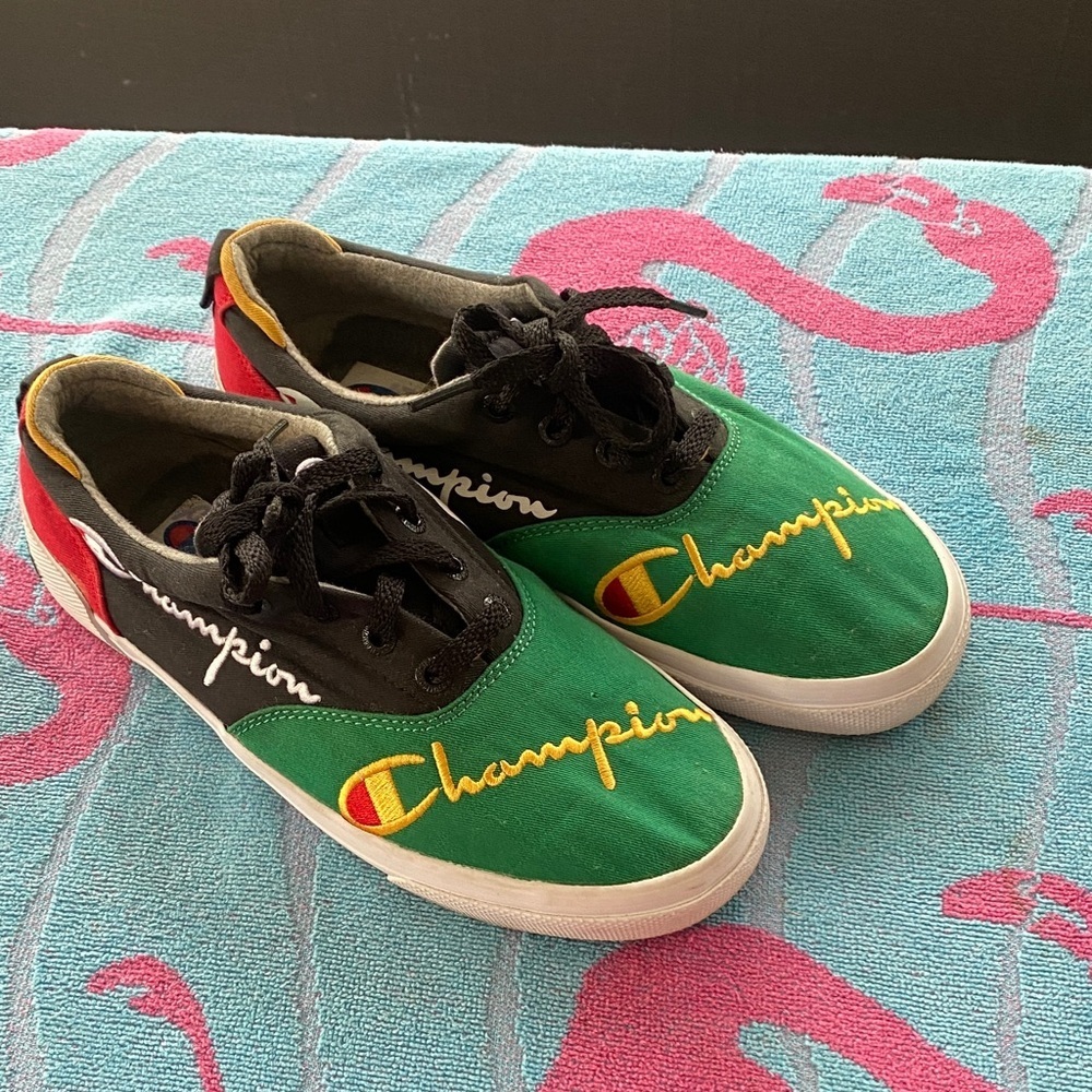 Champion Kids' Green and Black Sneakers